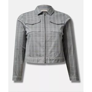 TORRID Super Soft Denim Zip Front Jacket Womens size 5